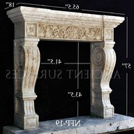 carved fireplace for sale