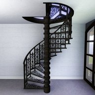 cast iron spiral staircase for sale