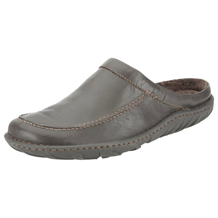 clarks mens leather mule slippers