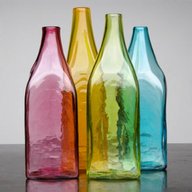coloured glass bottles for sale