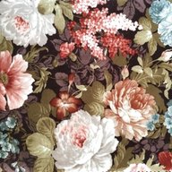 vintage floral upholstery fabric for sale
