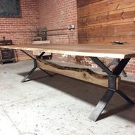 rustic metal table legs for sale