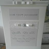 wedding post box black white for sale