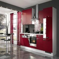 red kitchen units for sale