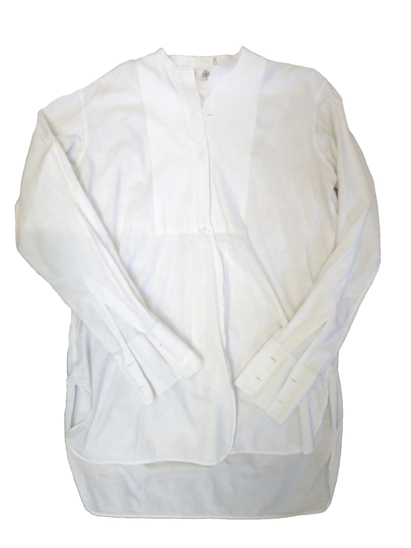 Vintage Collarless Shirt White for sale in UK | 56 used Vintage ...
