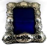 solid silver picture frame for sale