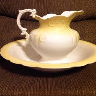 antique water jug and wash bowl for sale