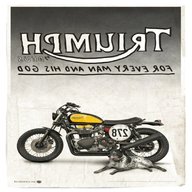 triumph motorcycle posters for sale