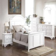 white shabby chic bedroom furniture set for sale