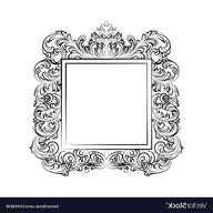 rococo photo frame for sale