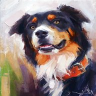 dog oil paintings for sale