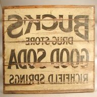 wooden advertising sign for sale