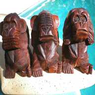 three monkeys wood for sale
