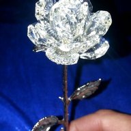 swarovski crystal rose stem for sale