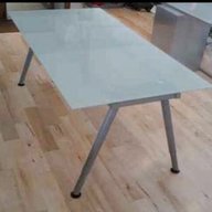 ikea galant glass desk for sale