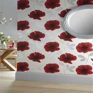 red poppy wallpaper next for sale