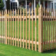 wooden finials fence for sale