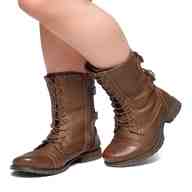 brown combat boots for sale