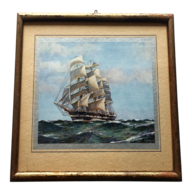 framed ship print for sale