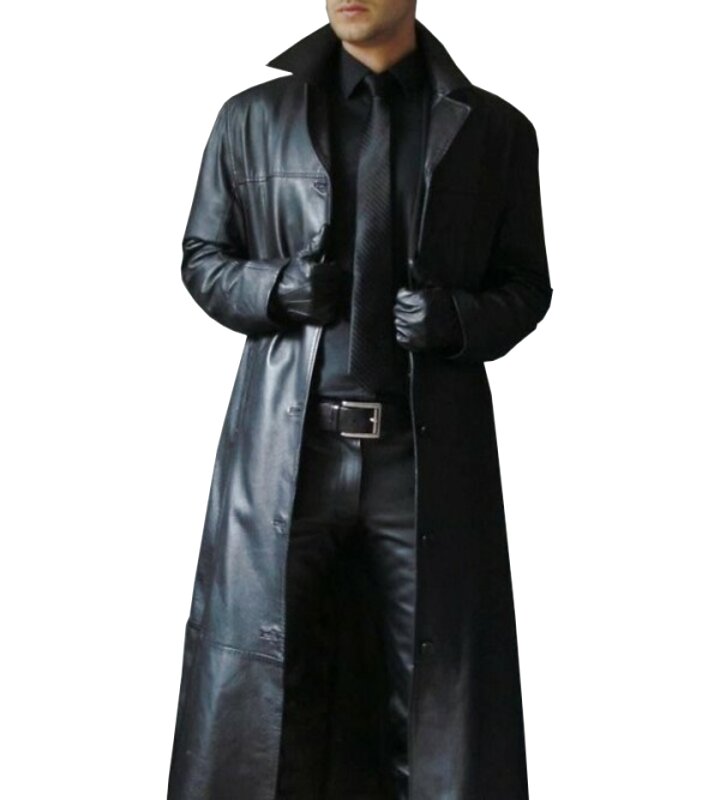 Mens Leather Trench Coat for sale in UK | 60 used Mens Leather Trench Coats