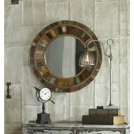 reclaimed wood framed mirror for sale