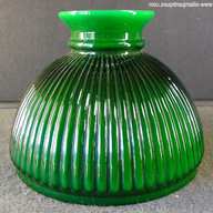 oil lamp shade green for sale