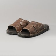 mens leather mules sandals for sale