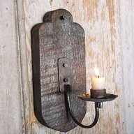 wooden candle sconce for sale