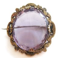 victorian pinchbeck brooch amethyst for sale