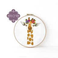 giraffe cross stitch for sale