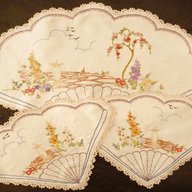 embroidered dressing table set for sale