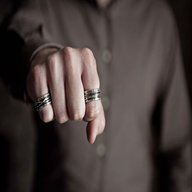 silver mens thumb rings for sale