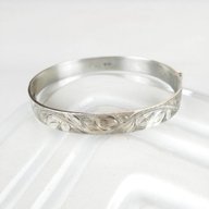 hallmarked silver bangle hinged for sale