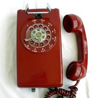 wall telephone red for sale