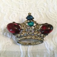 vintage crown brooch for sale