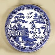 willow pattern serving dishes for sale