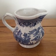 willow pattern jug blue for sale