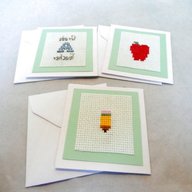 handmade cross stitch cards for sale