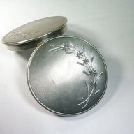 solid silver compact for sale