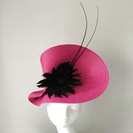 cerise pink wedding hat for sale
