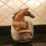 pottery horse head for sale