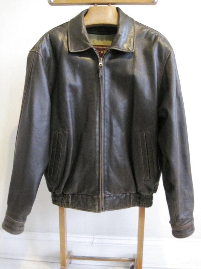 Mens Vintage Leather Bomber Jacket for sale in UK | 76 used Mens ...