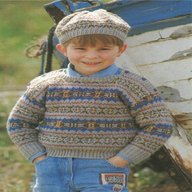 fairisle knitting pattern child for sale