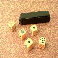 vintage poker dice for sale