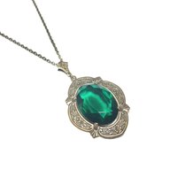 vintage emerald necklace for sale