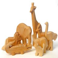 wooden carved african animals for sale