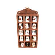 thimble collection and display shelf for sale