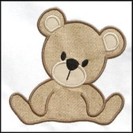 teddy bear applique for sale
