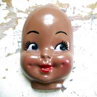 plastic doll faces for sale