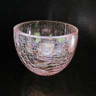 crackle glass bowl for sale